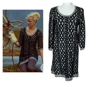 Anthropologie Moth Wool Blend Long Sleeve Dress Small